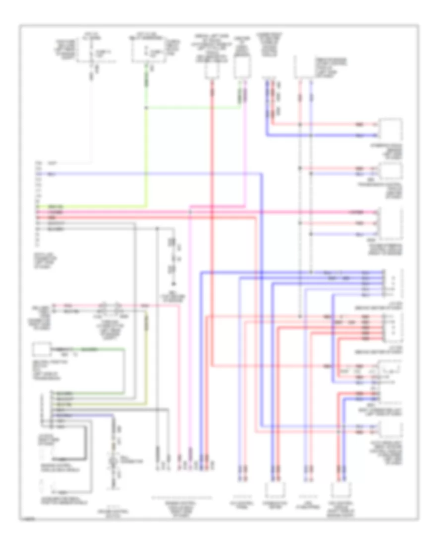 Computer Data Lines Wiring Diagram for Subaru Impreza Sport Limited 2014
