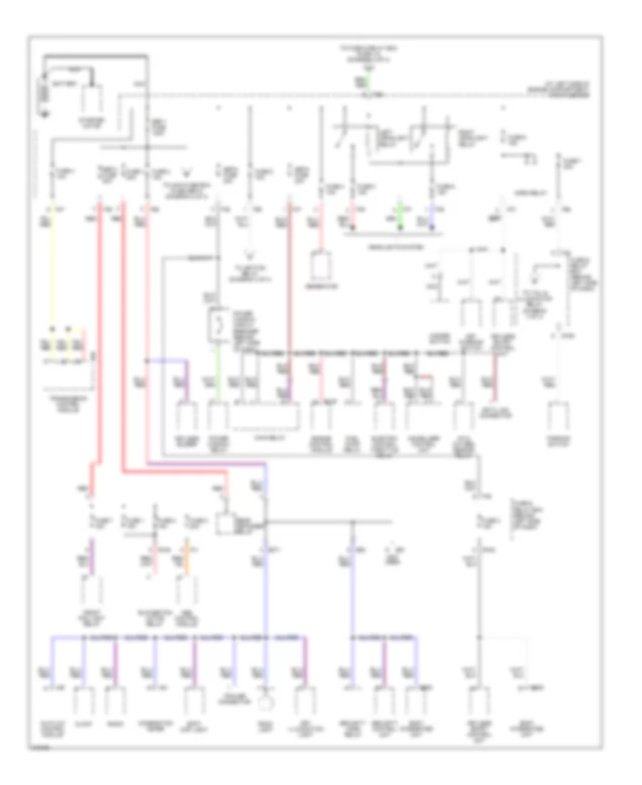 Power Distribution Wiring Diagram 1 of 4 for Subaru Forester XT 2005