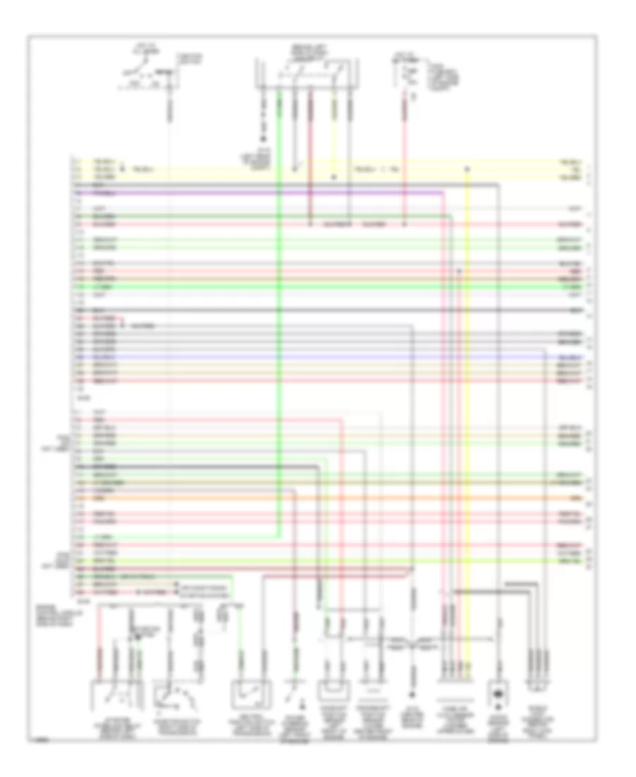 2 2L Engine Performance Wiring Diagrams Except California 1 of 3 for Subaru Impreza Outback Sport 1999
