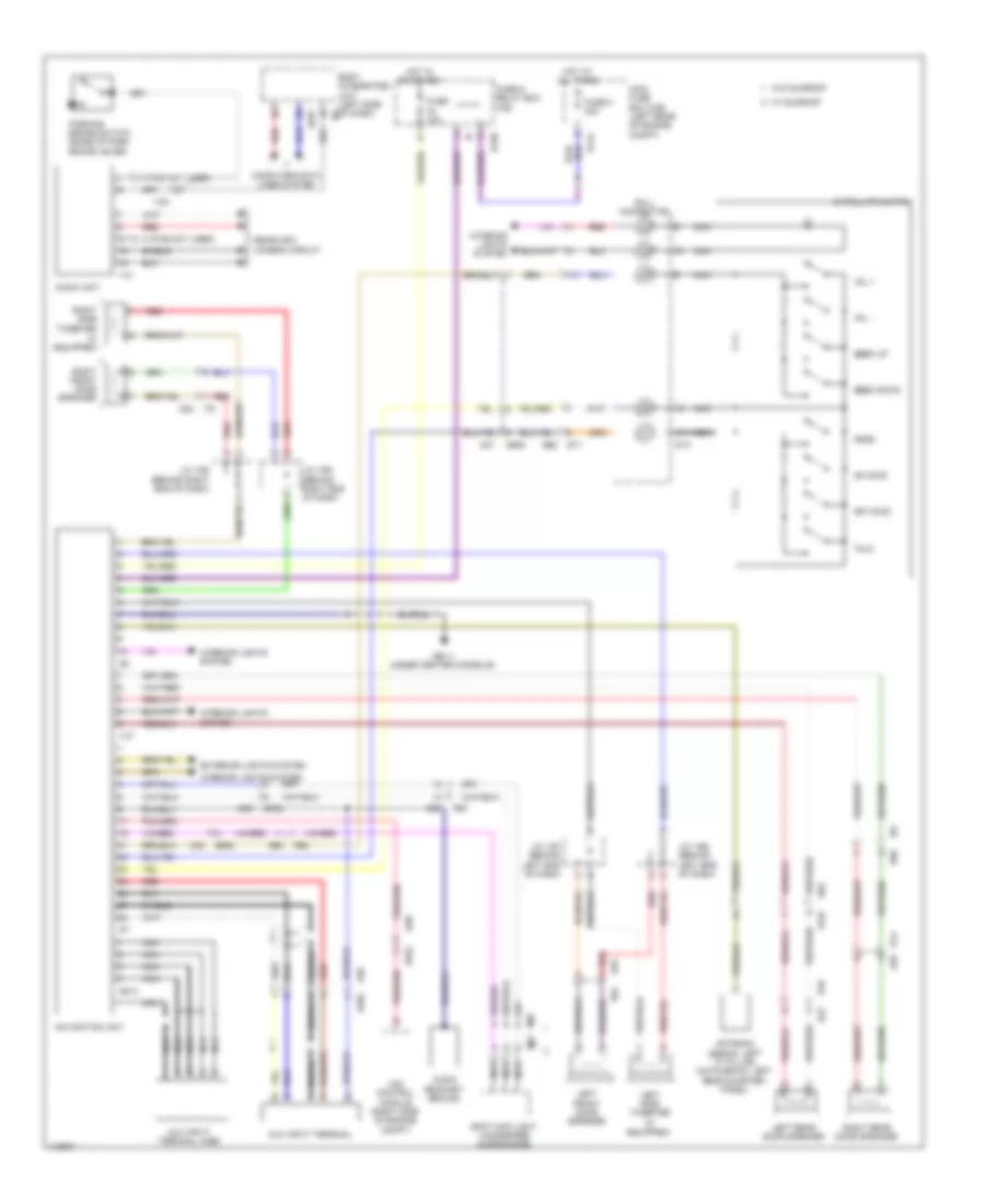 Navigation Wiring Diagram for Subaru Impreza Sport Premium 2014