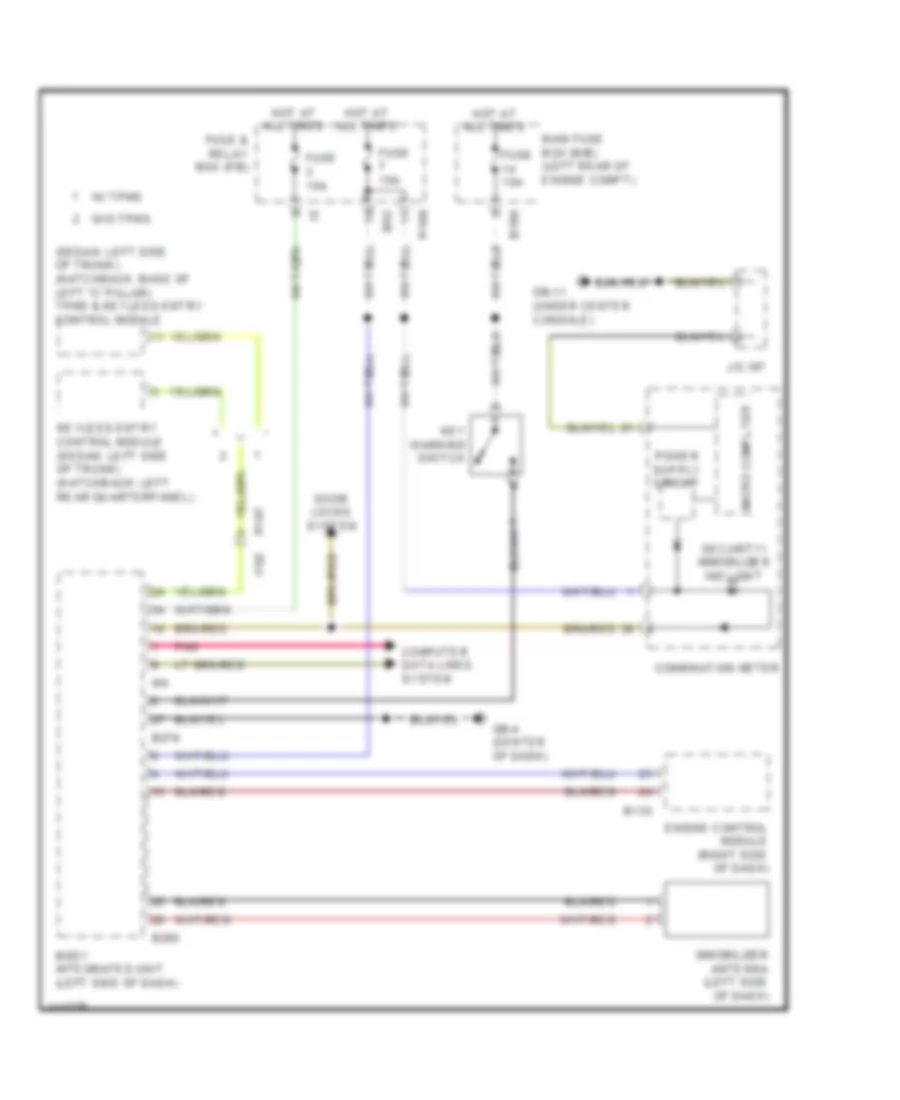 Immobilizer Wiring Diagram for Subaru Impreza WRX 2014