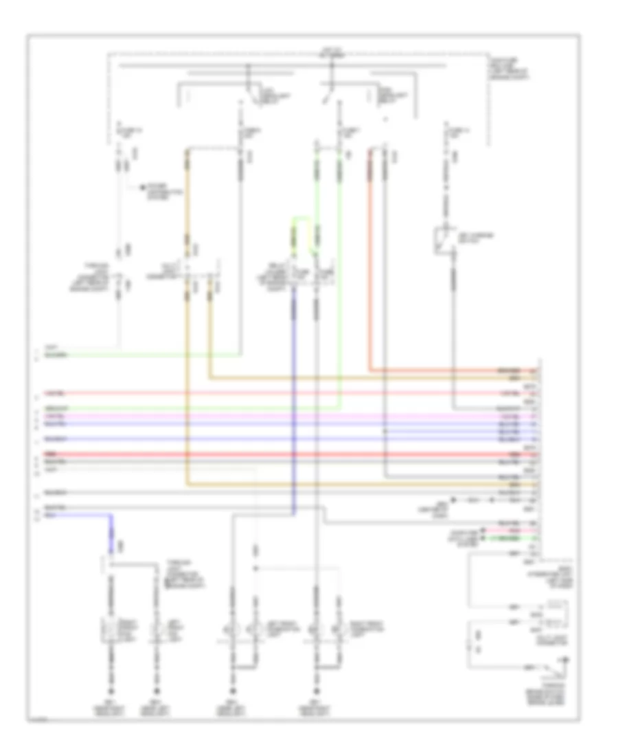 Headlamps Wiring Diagram 2 of 2 for Subaru Impreza WRX 2014