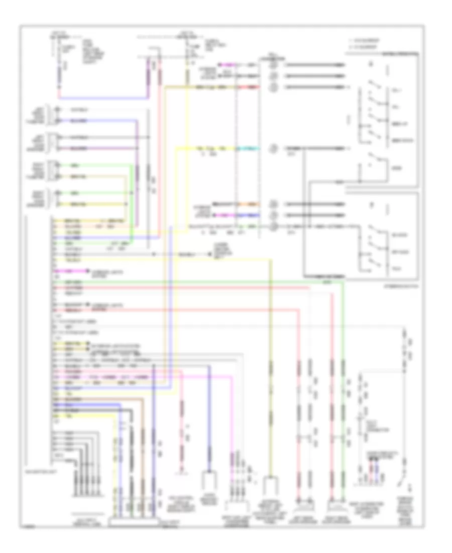 Navigation Wiring Diagram with SI Drive for Subaru Impreza WRX 2014