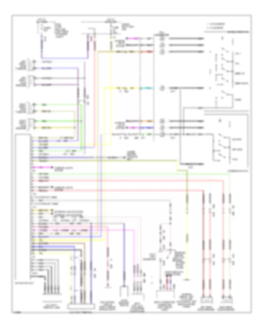 Navigation Wiring Diagram without SI Drive for Subaru Impreza WRX 2014