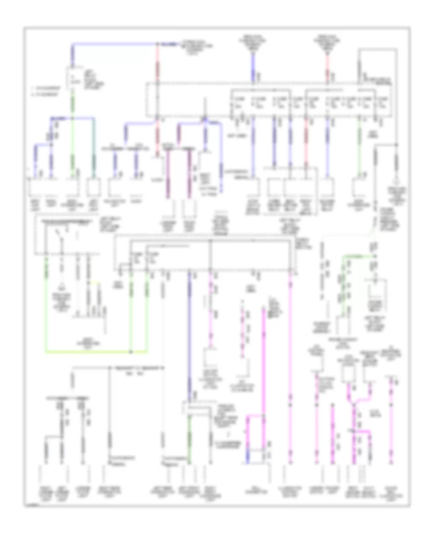 Power Distribution Wiring Diagram (2 of 4) for Subaru Impreza WRX 2014