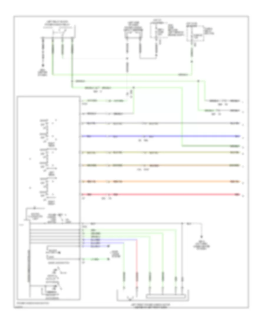 Power Windows Wiring Diagram 1 of 2 for Subaru Impreza WRX 2014