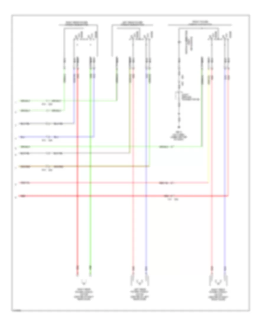 Power Windows Wiring Diagram (2 of 2) for Subaru Impreza WRX 2014