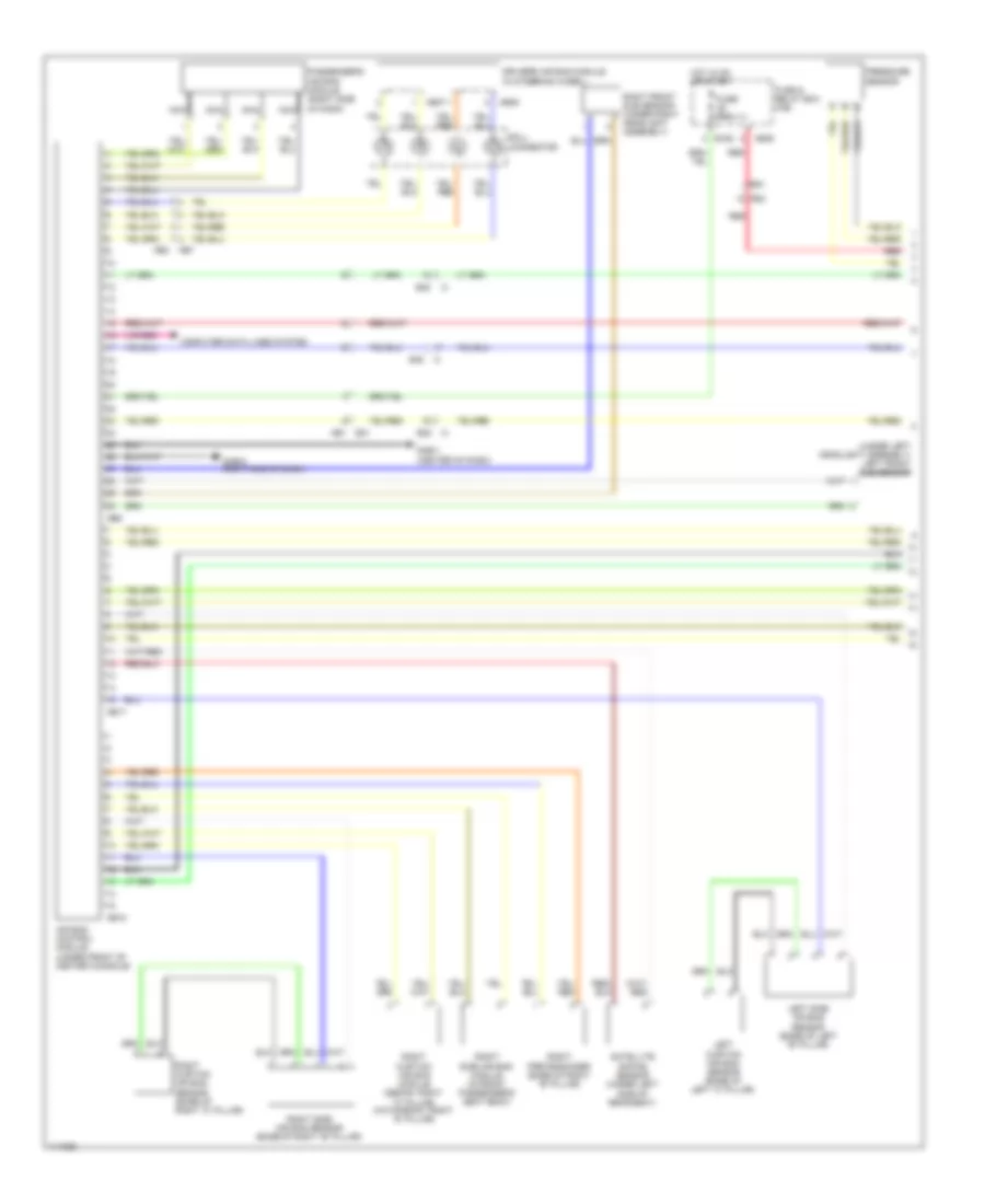 Supplemental Restraints Wiring Diagram 1 of 2 for Subaru Impreza WRX 2014