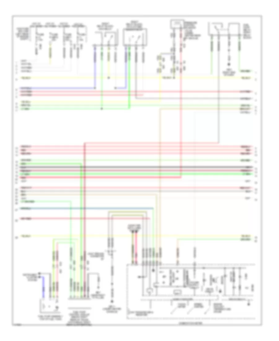 2.5L Turbo, Engine Performance Wiring Diagram, with SI-Drive (2 of 5) for Subaru Impreza WRX Limited 2014