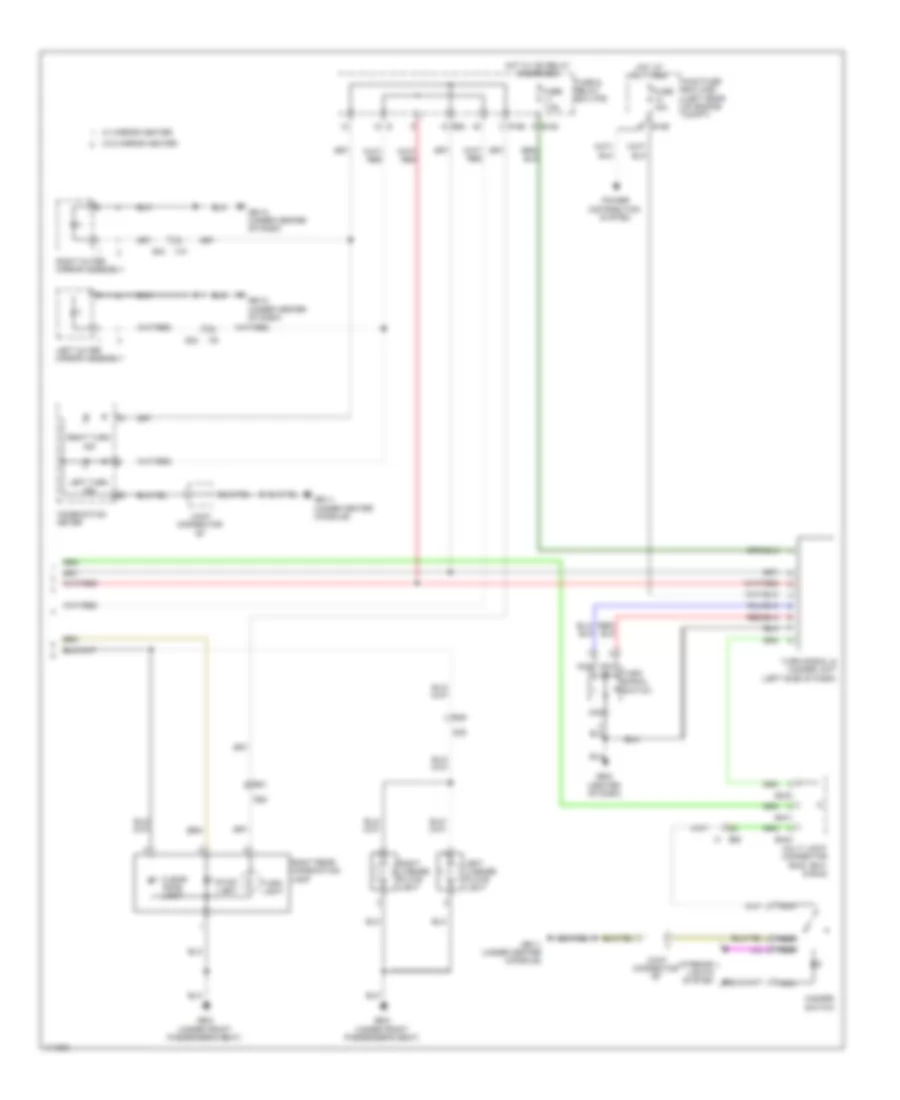 Exterior Lamps Wiring Diagram, Hatchback (2 of 2) for Subaru Impreza WRX Limited 2014