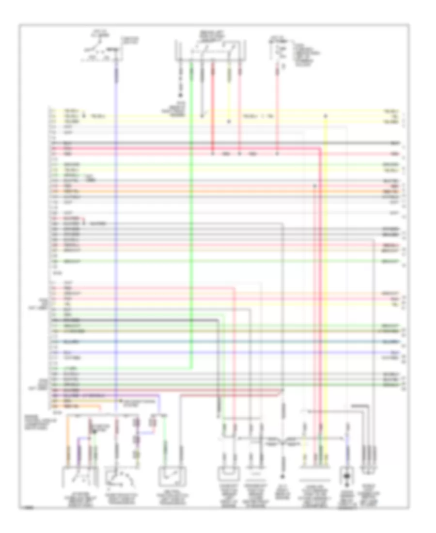2 2L Engine Performance Wiring Diagrams Except California 1 of 3 for Subaru Legacy GT 1999
