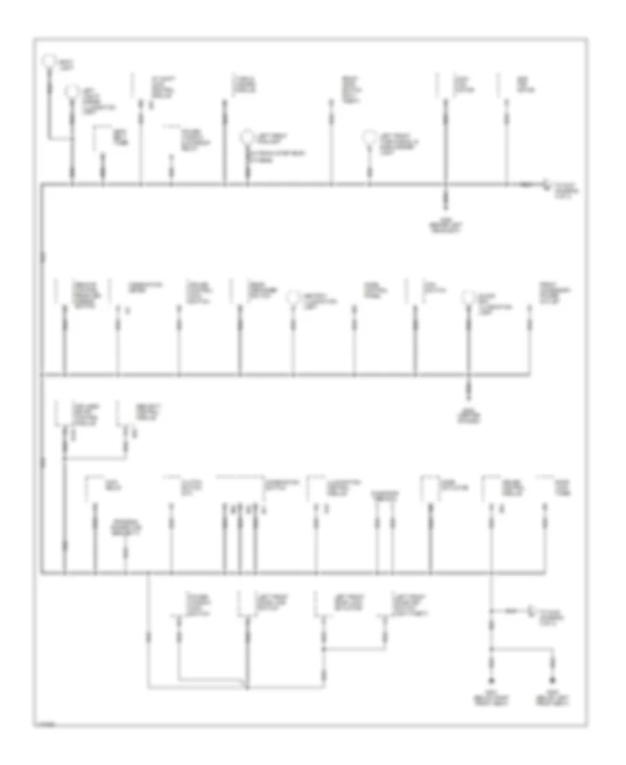 Ground Distribution Wiring Diagram (2 of 4) for Subaru Legacy GT 1999