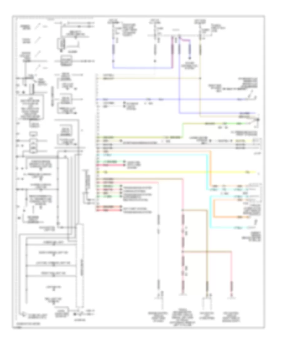 Instrument Cluster Wiring Diagram 1 of 2 for Subaru Impreza WRX Premium 2014