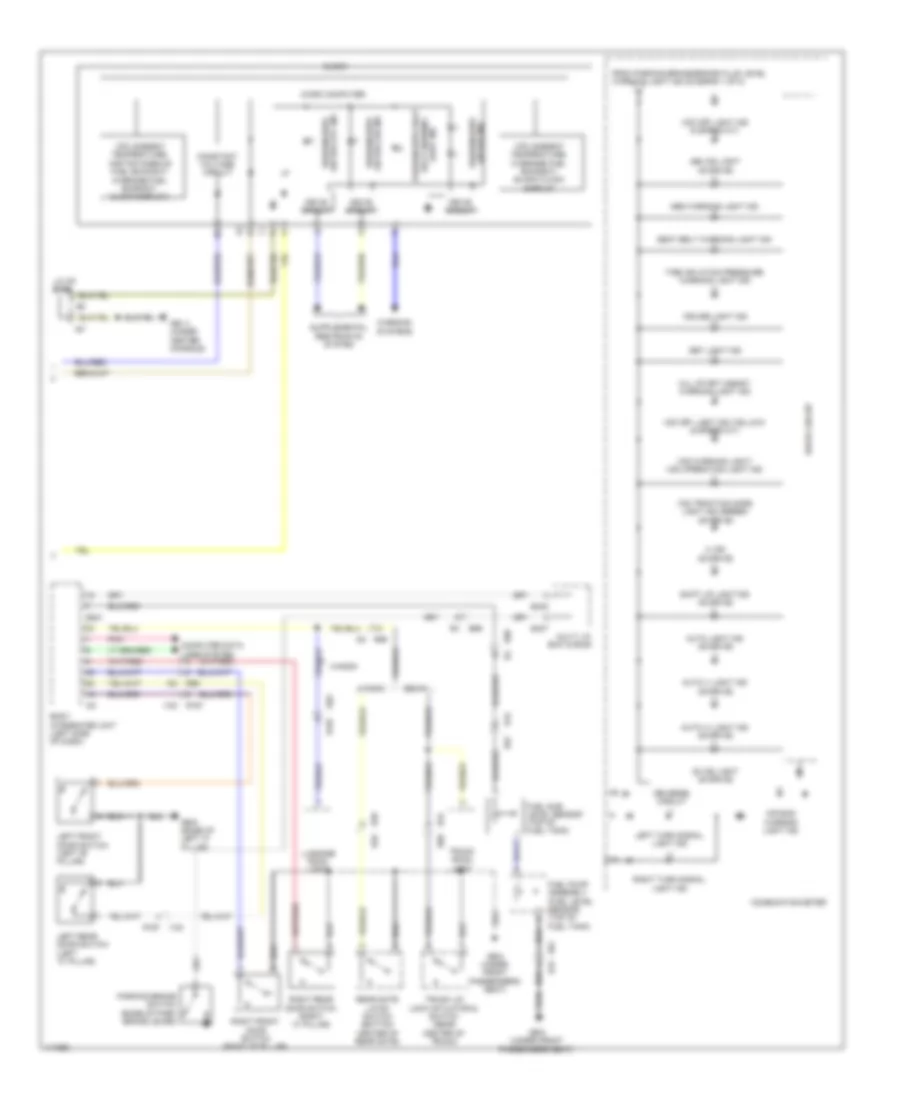 Instrument Cluster Wiring Diagram 2 of 2 for Subaru Impreza WRX Premium 2014