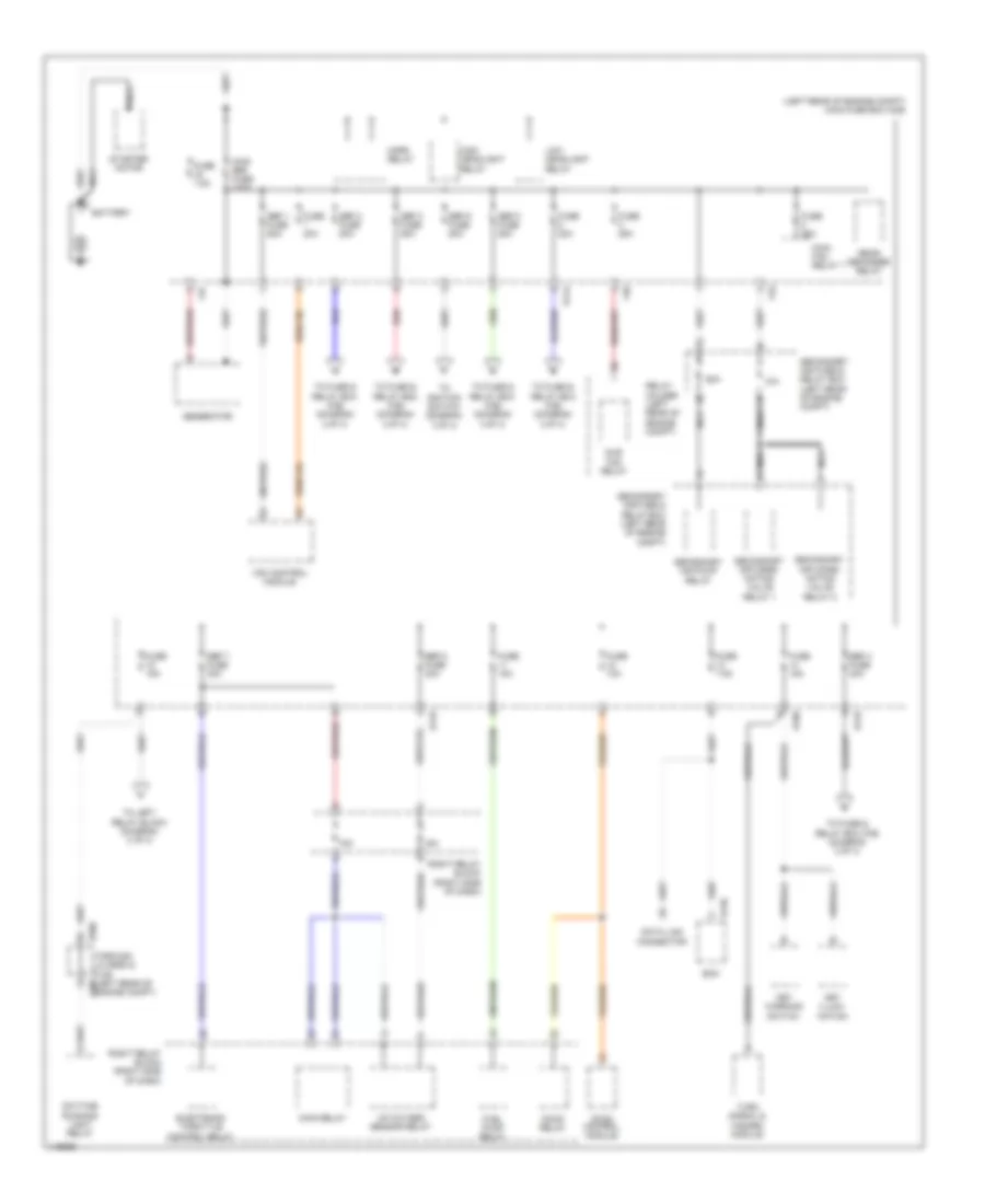 Power Distribution Wiring Diagram 1 of 4 for Subaru Impreza WRX Premium 2014