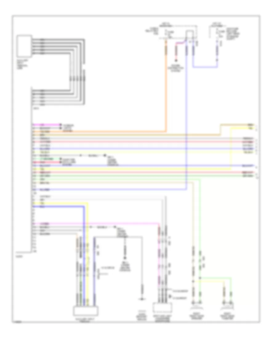 Radio Wiring Diagram, Except Base (1 of 2) for Subaru Impreza WRX Premium 2014