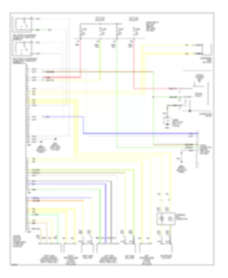 Supplemental Restraints Wiring Diagram for Subaru Impreza WRX STi 2005
