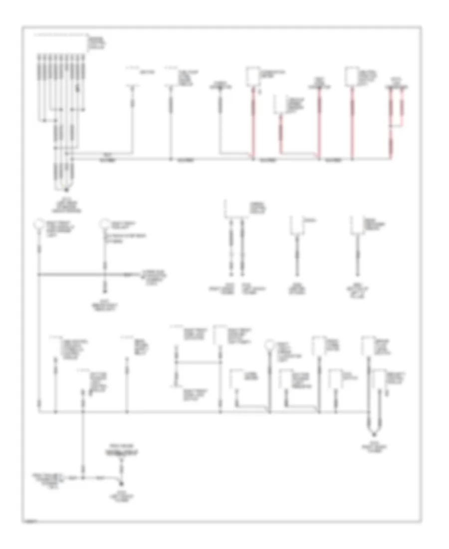 Ground Distribution Wiring Diagram (3 of 4) for Subaru Legacy GT Limited 1999