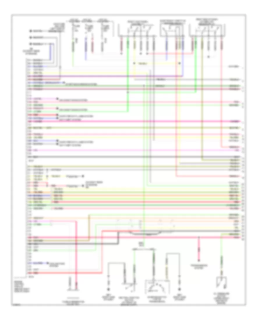 2 5L Engine Performance Wiring Diagram with Low Emissions 1 of 4 for Subaru Legacy GT Limited 2005