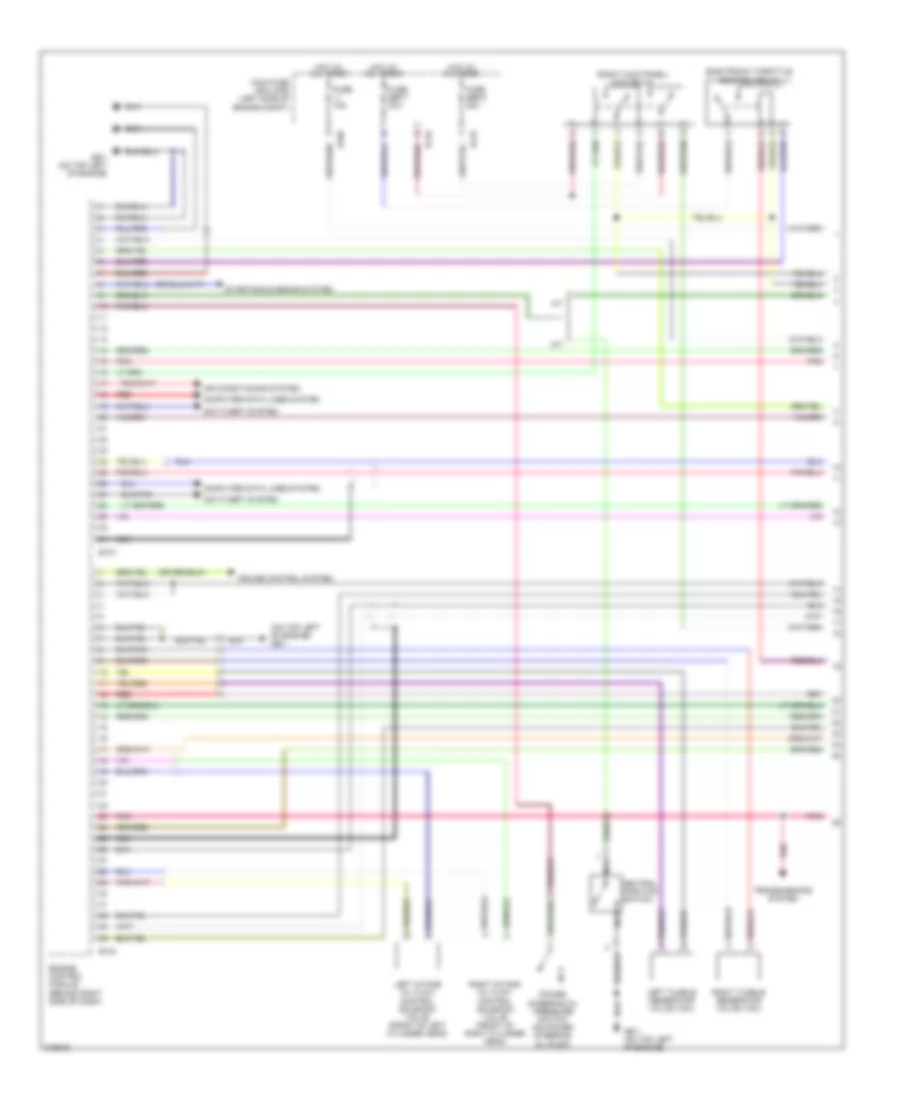 2.5L Turbo, Engine Performance Wiring Diagram (1 of 4) for Subaru Legacy GT Limited 2005