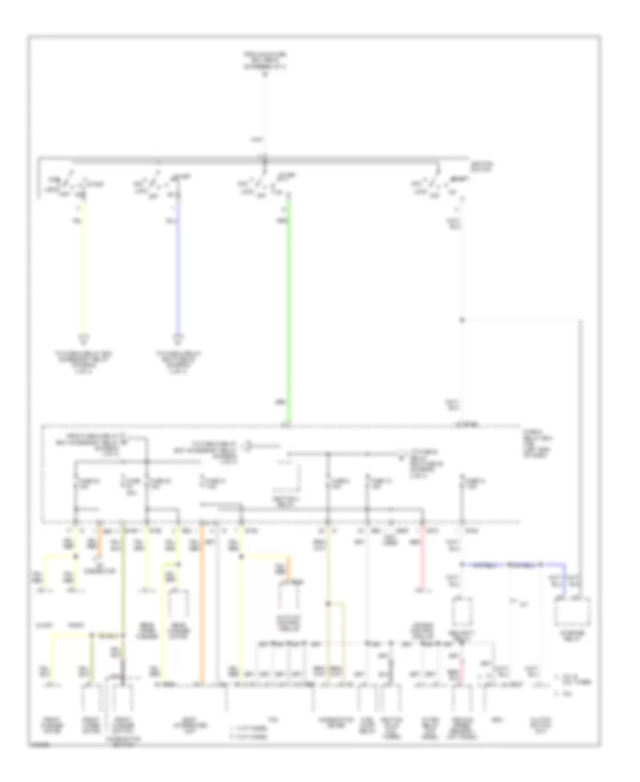 Power Distribution Wiring Diagram (2 of 4) for Subaru Legacy GT Limited 2005