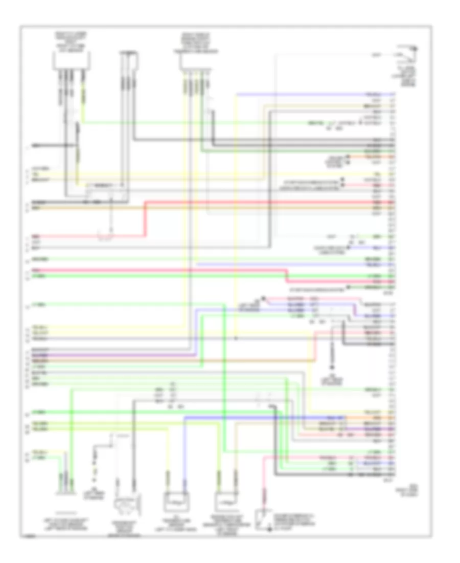 3.6L, Engine Performance Wiring Diagram (5 of 5) for Subaru Legacy 2.5i 2014