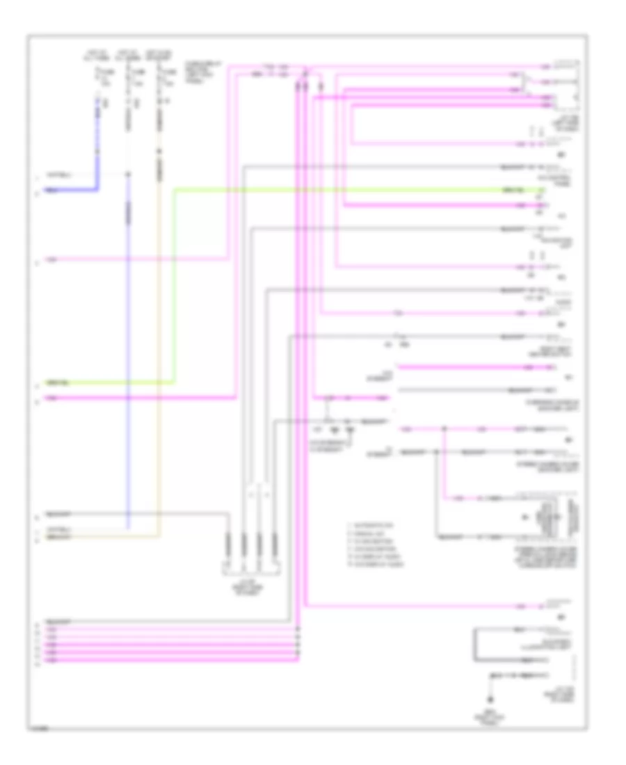 Instrument Illumination Wiring Diagram 2 of 2 for Subaru Legacy 2 5i 2014