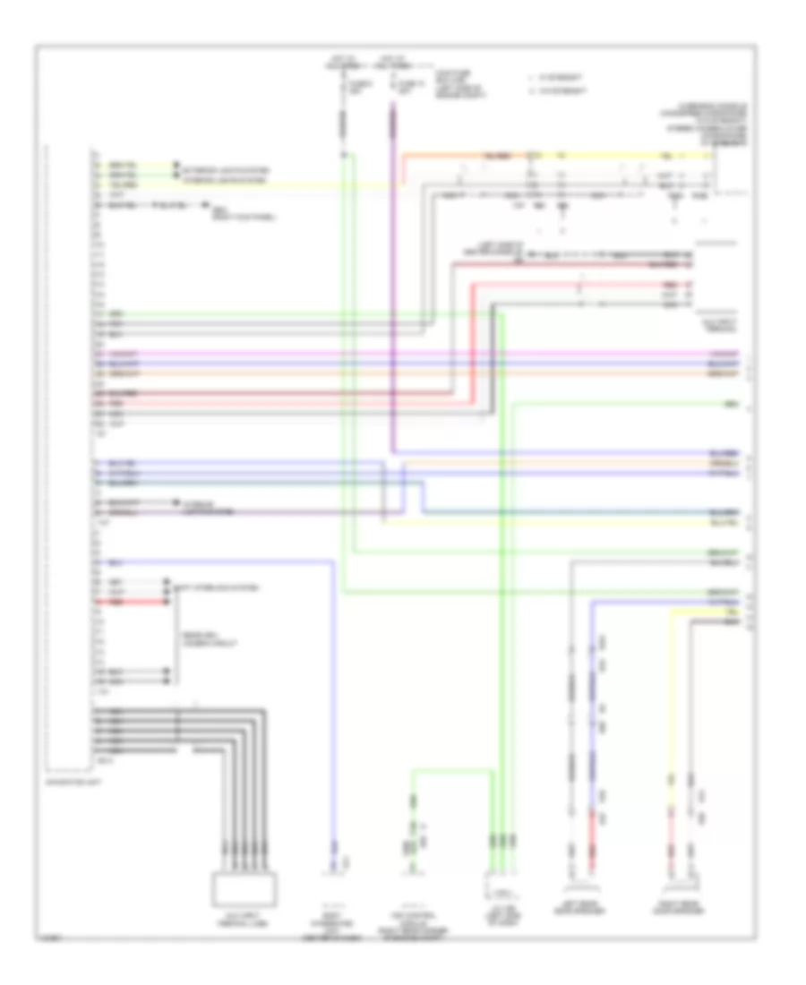 Navigation Wiring Diagram 1 of 2 for Subaru Legacy 2 5i 2014