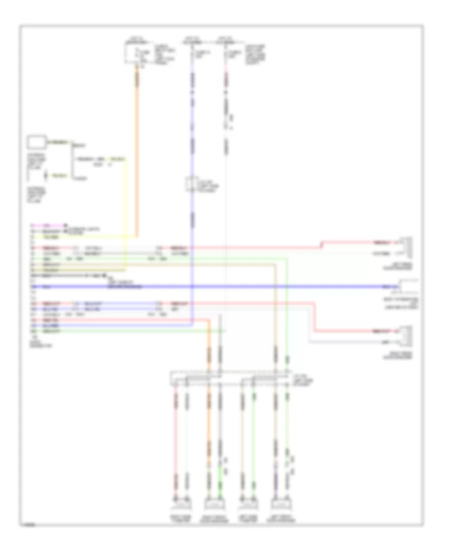 Radio Provision Wiring Diagram for Subaru Legacy 2 5i 2014
