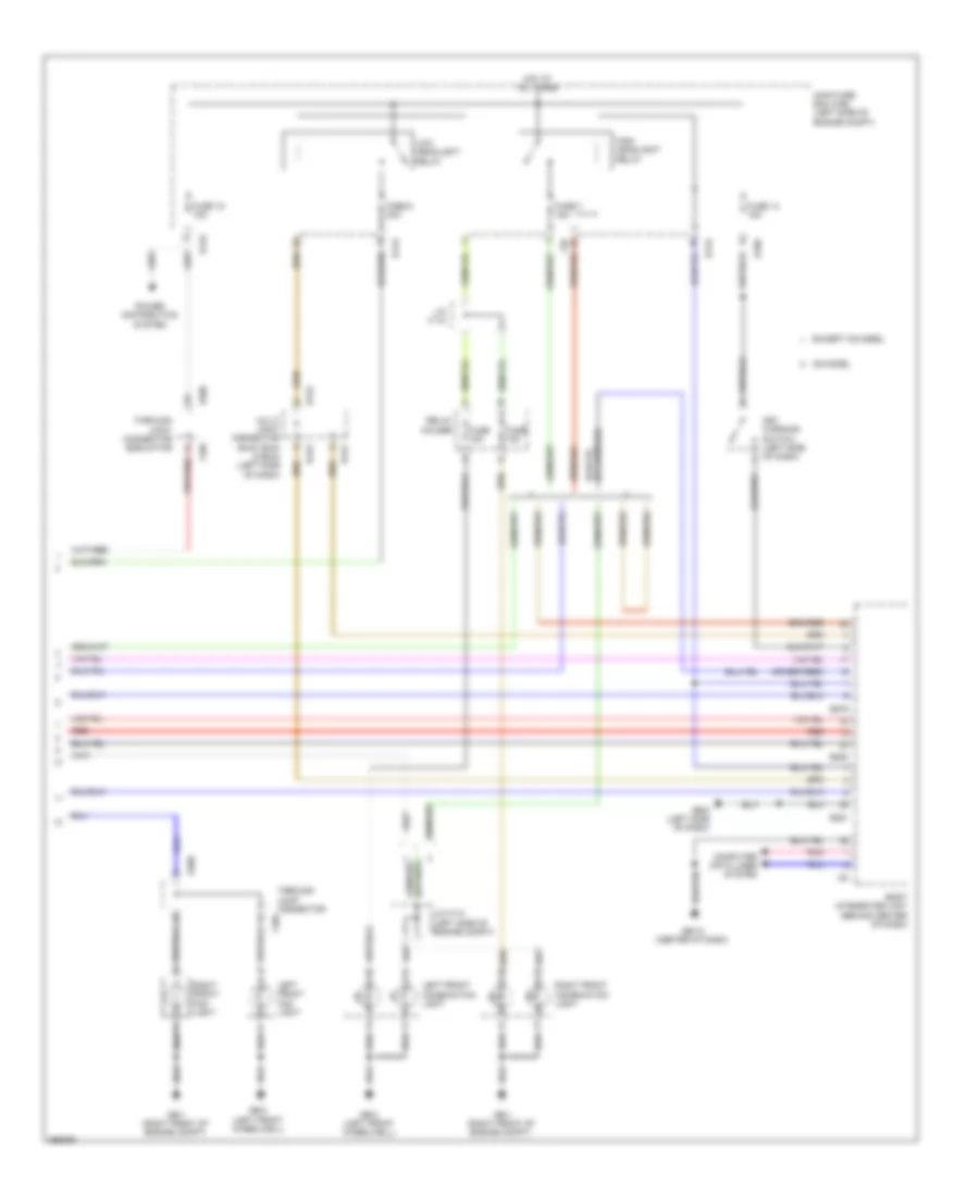 Headlamps Wiring Diagram 2 of 2 for Subaru Forester X Limited 2012