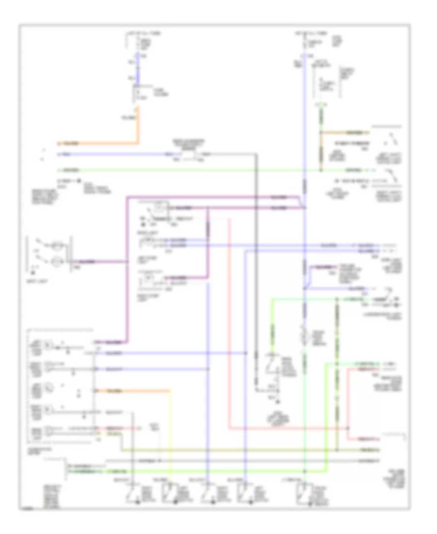 Courtesy Lamps Wiring Diagram for Subaru Legacy Outback 1999