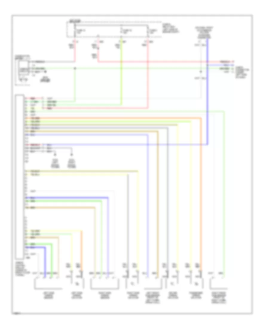 Supplemental Restraint Wiring Diagram for Subaru Legacy Outback 1999