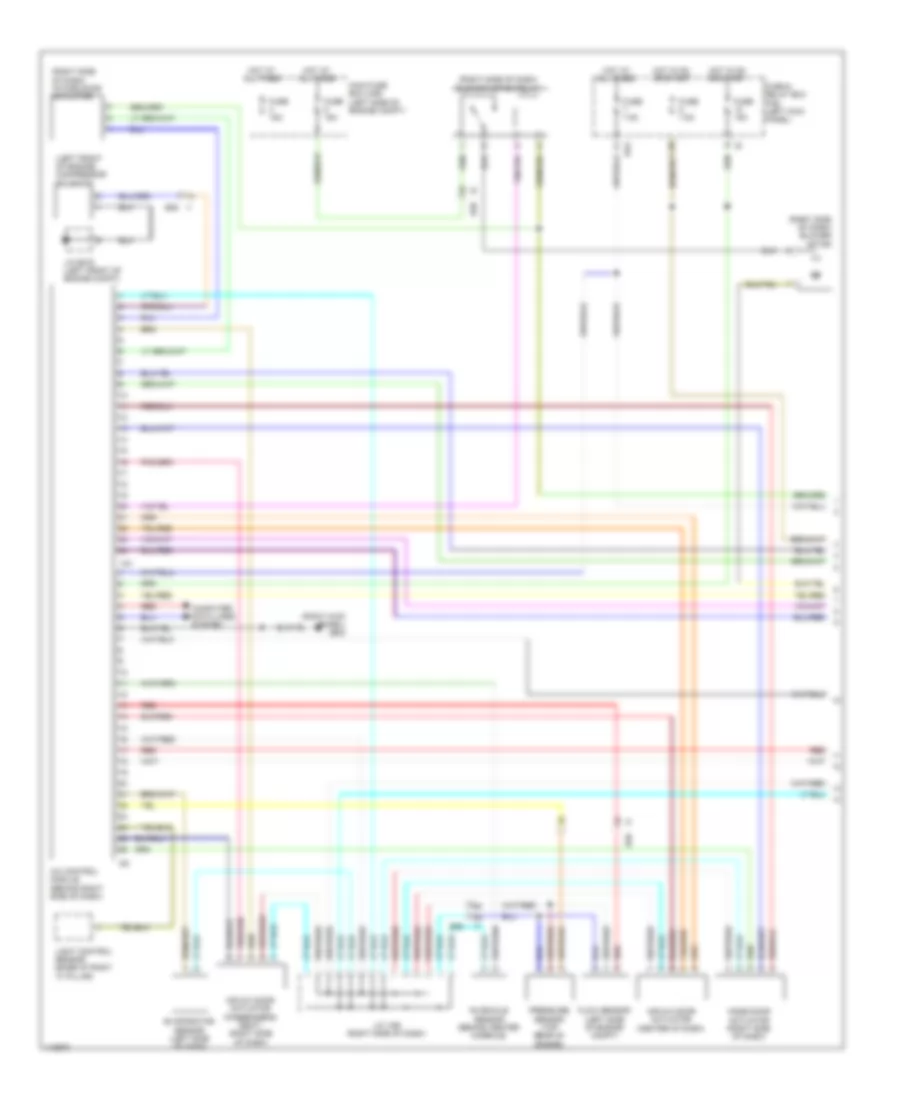 3.6L, Automatic AC Wiring Diagram (1 of 3) for Subaru Legacy 2.5i Limited 2014