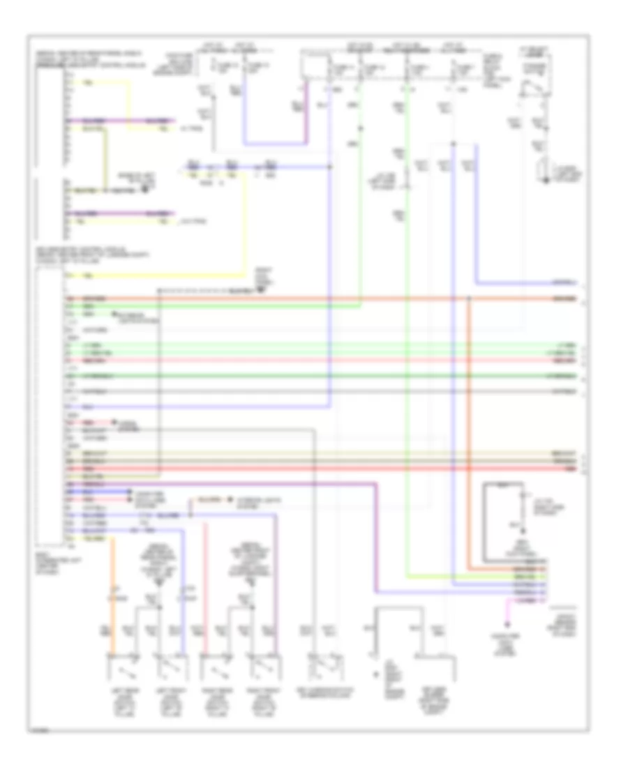 Forced Entry Wiring Diagram, without Keyless Access (1 of 2) for Subaru Legacy 2.5i Limited 2014