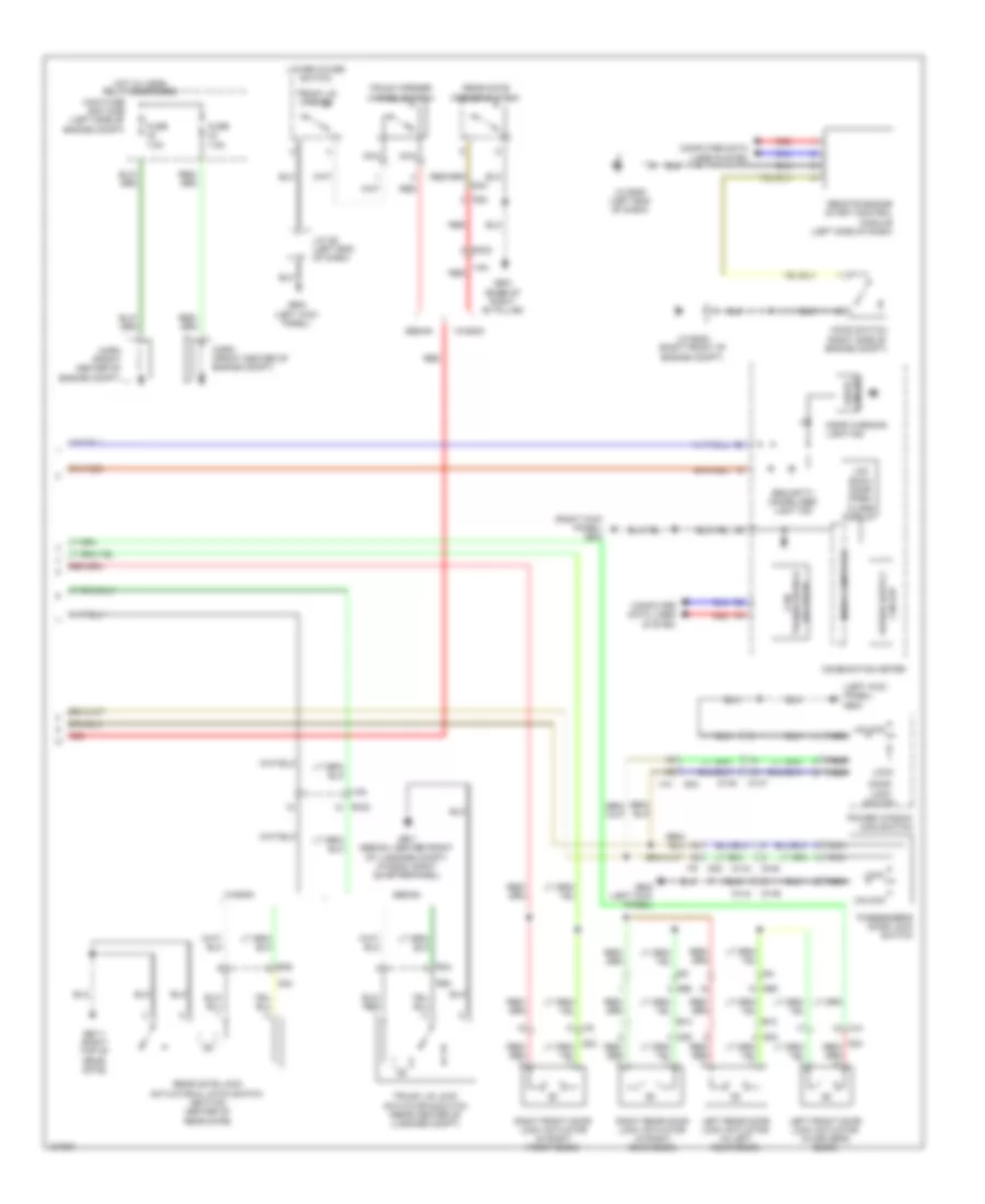 Forced Entry Wiring Diagram without Keyless Access 2 of 2 for Subaru Legacy 2 5i Limited 2014