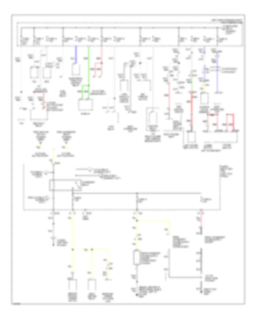 Power Distribution Wiring Diagram (5 of 7) for Subaru Legacy 2.5i Limited 2014