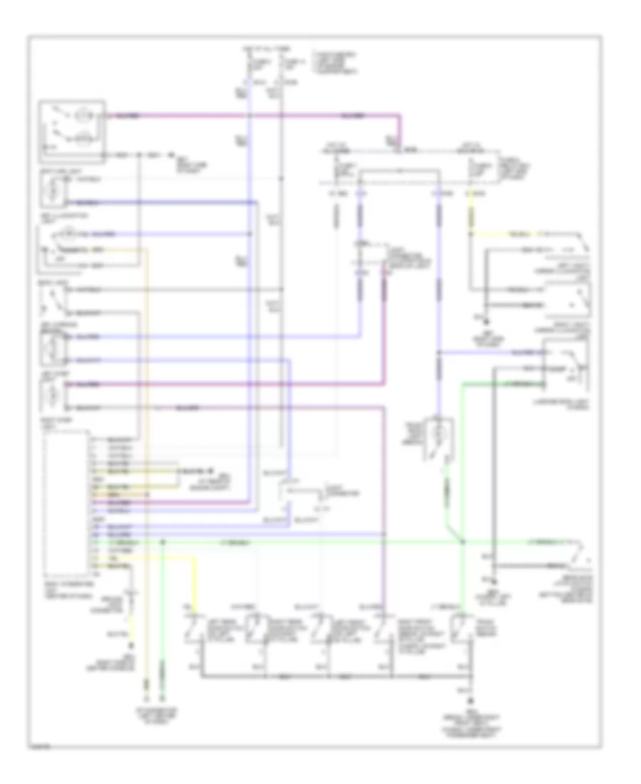 Courtesy Lamps Wiring Diagram for Subaru Legacy Limited 2005