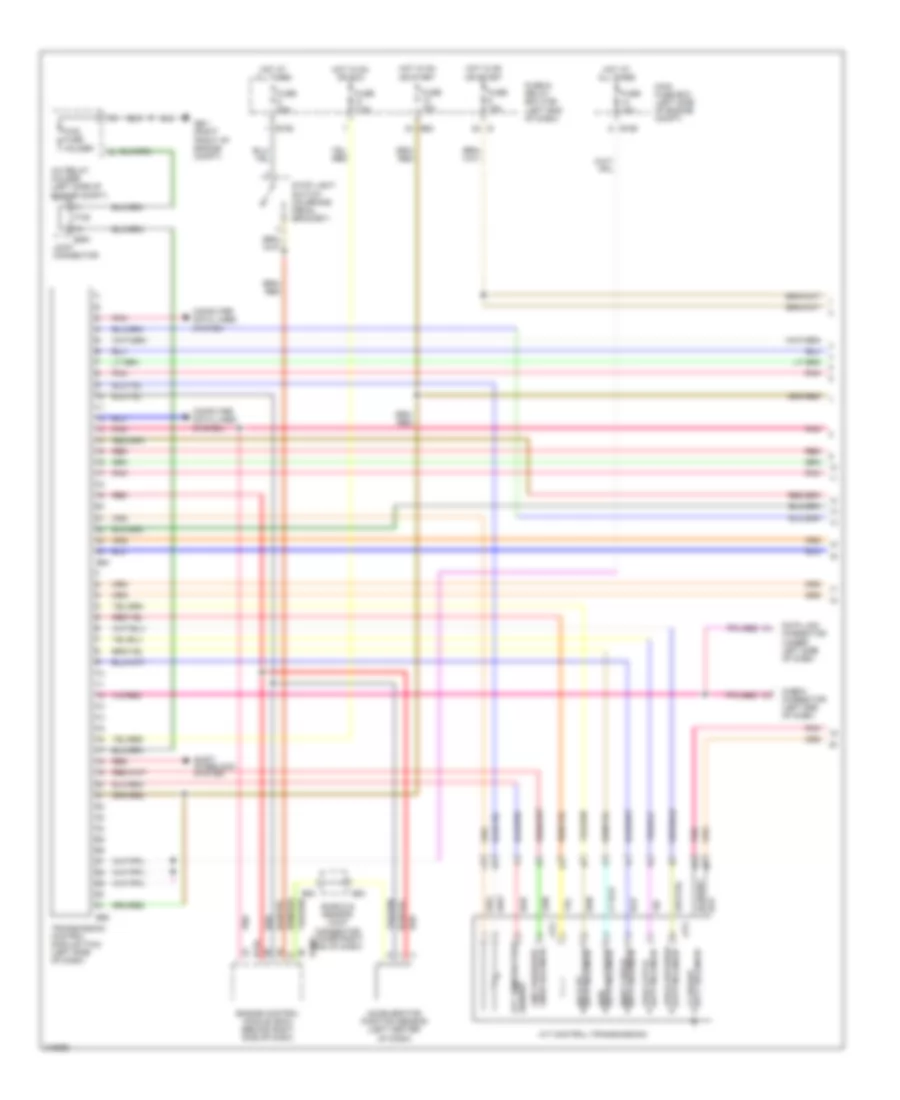 Transmission Wiring Diagram 4 Speed A T 1 of 2 for Subaru Legacy Limited 2005