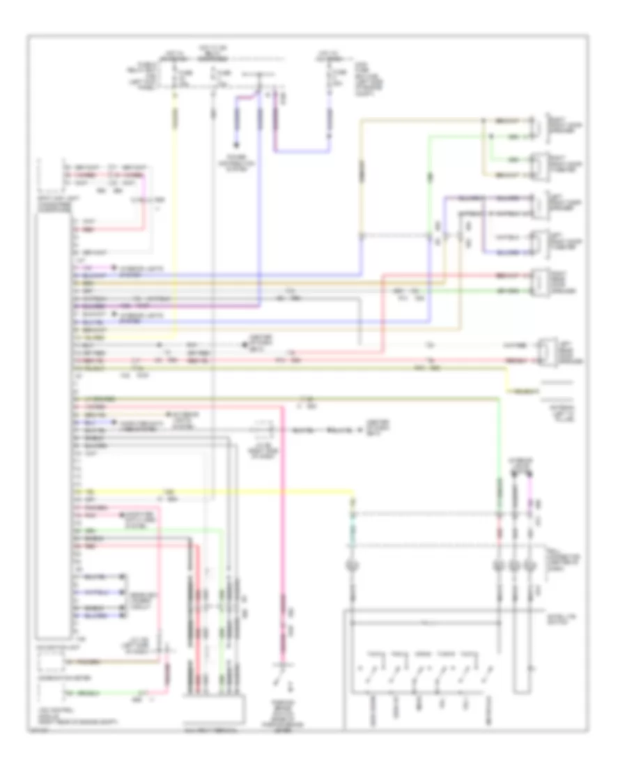 Navigation Wiring Diagram DVD Player for Subaru Forester X Premium 2012