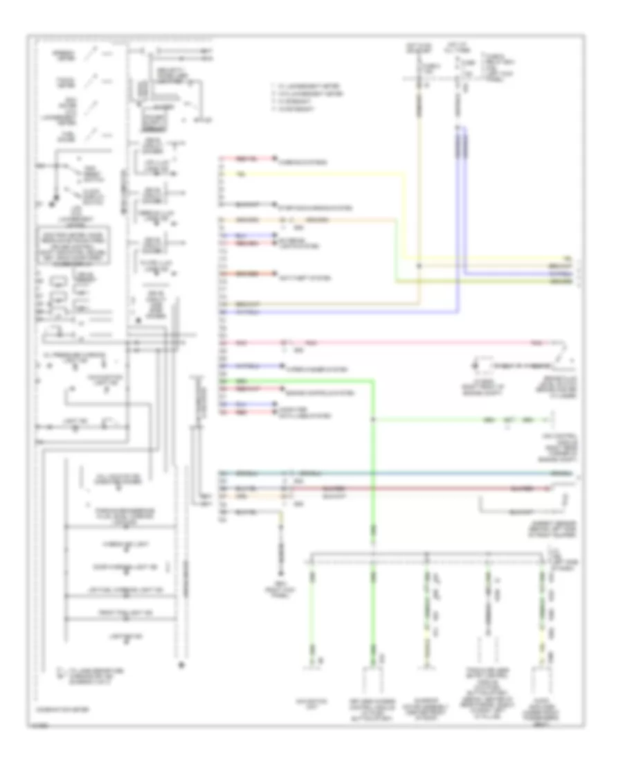Instrument Cluster Wiring Diagram 1 of 3 for Subaru Legacy 2 5i Premium 2014