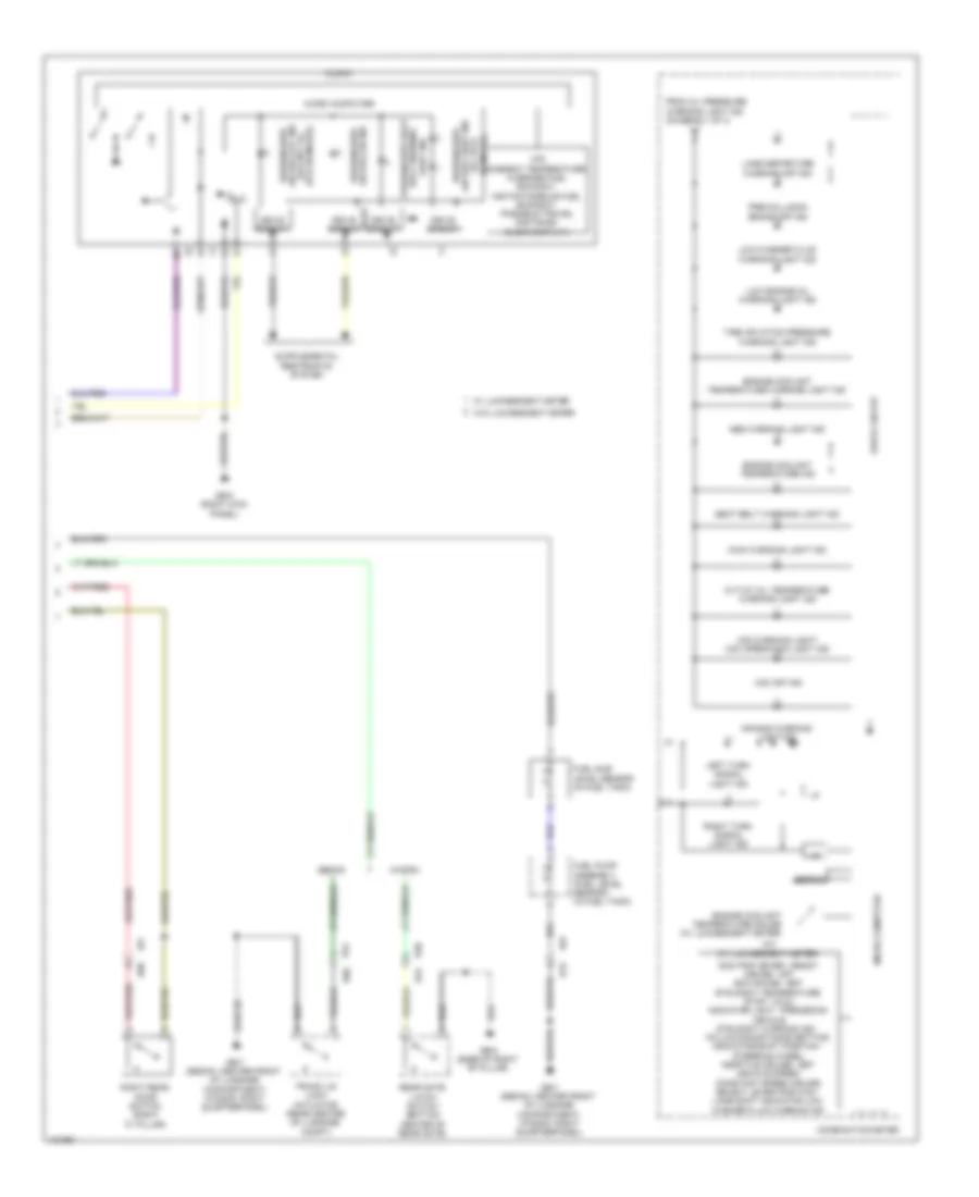 Instrument Cluster Wiring Diagram 3 of 3 for Subaru Legacy 2 5i Premium 2014