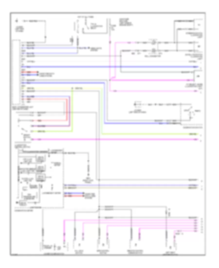 Instrument Illumination Wiring Diagram (1 of 2) for Subaru Legacy 2.5i Premium 2014