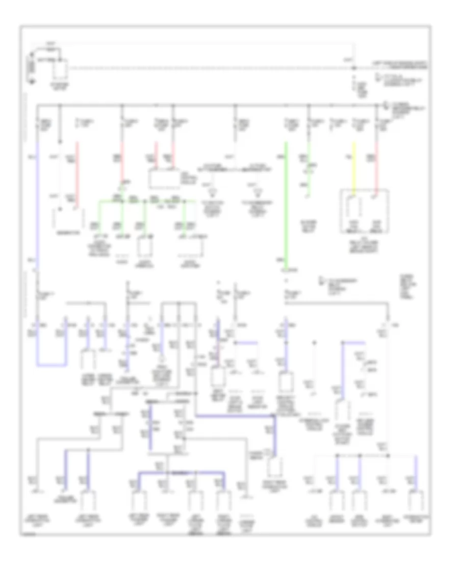 Power Distribution Wiring Diagram 1 of 7 for Subaru Legacy 2 5i Premium 2014