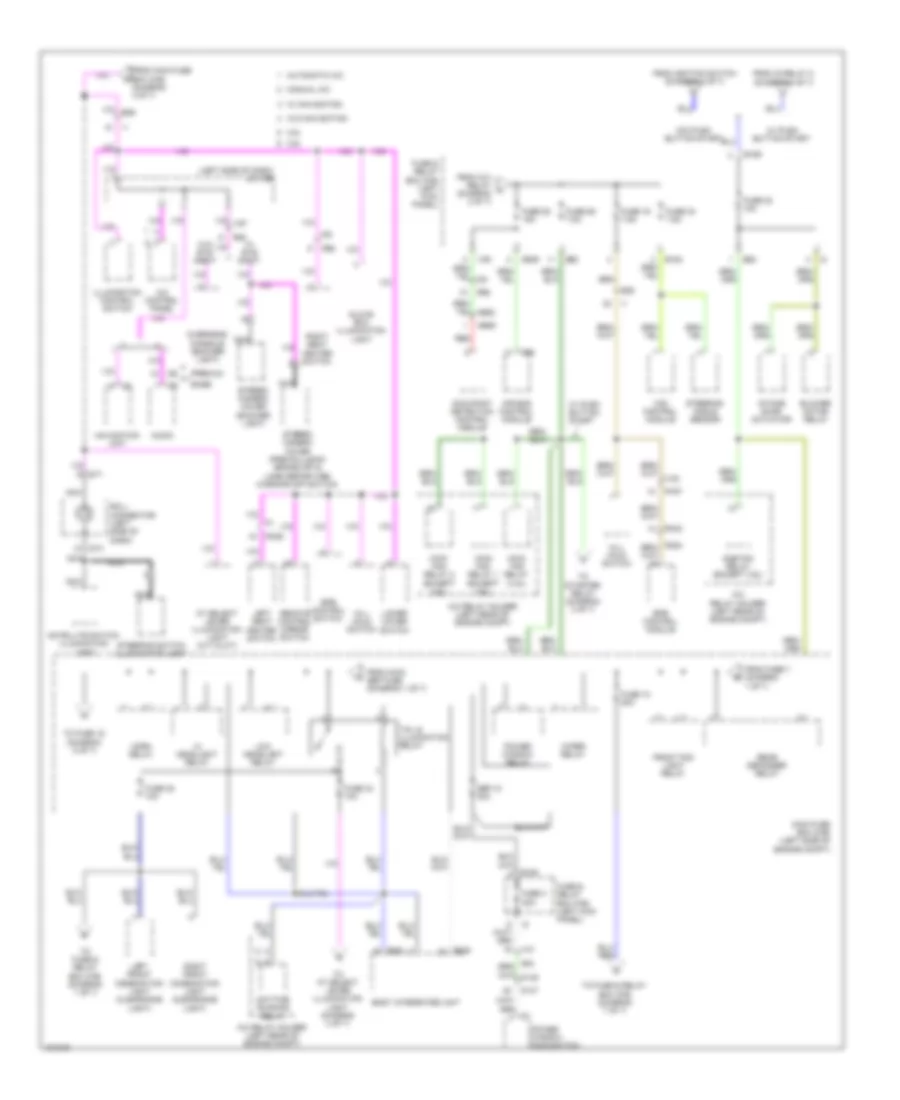 Power Distribution Wiring Diagram 4 of 7 for Subaru Legacy 2 5i Premium 2014