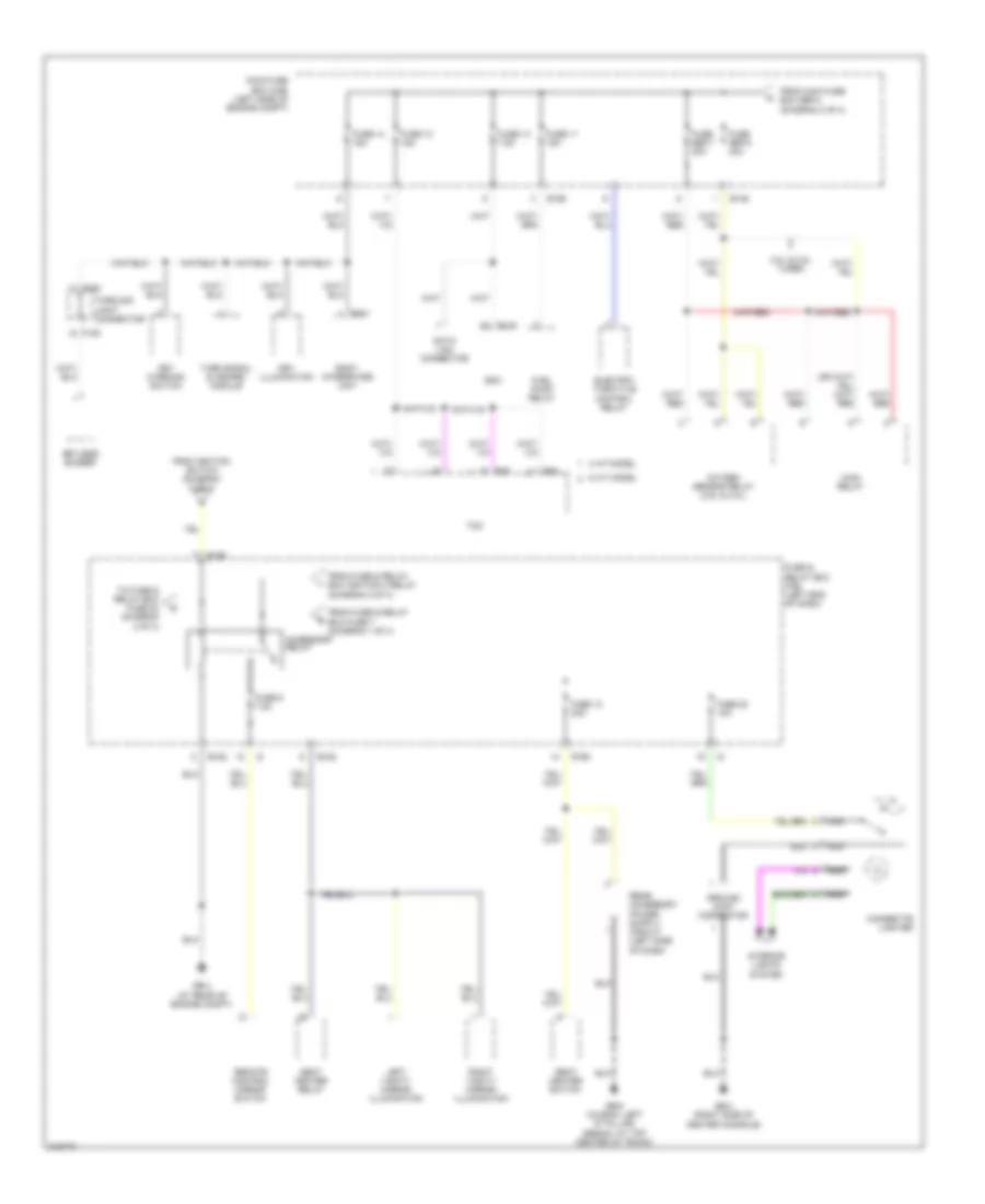 Power Distribution Wiring Diagram 4 of 4 for Subaru Outback i 2005