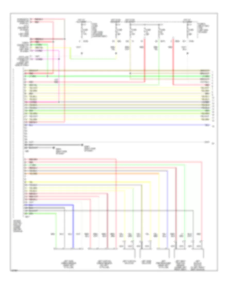 Supplemental Restraints Wiring Diagram 1 of 2 for Subaru Outback i 2005