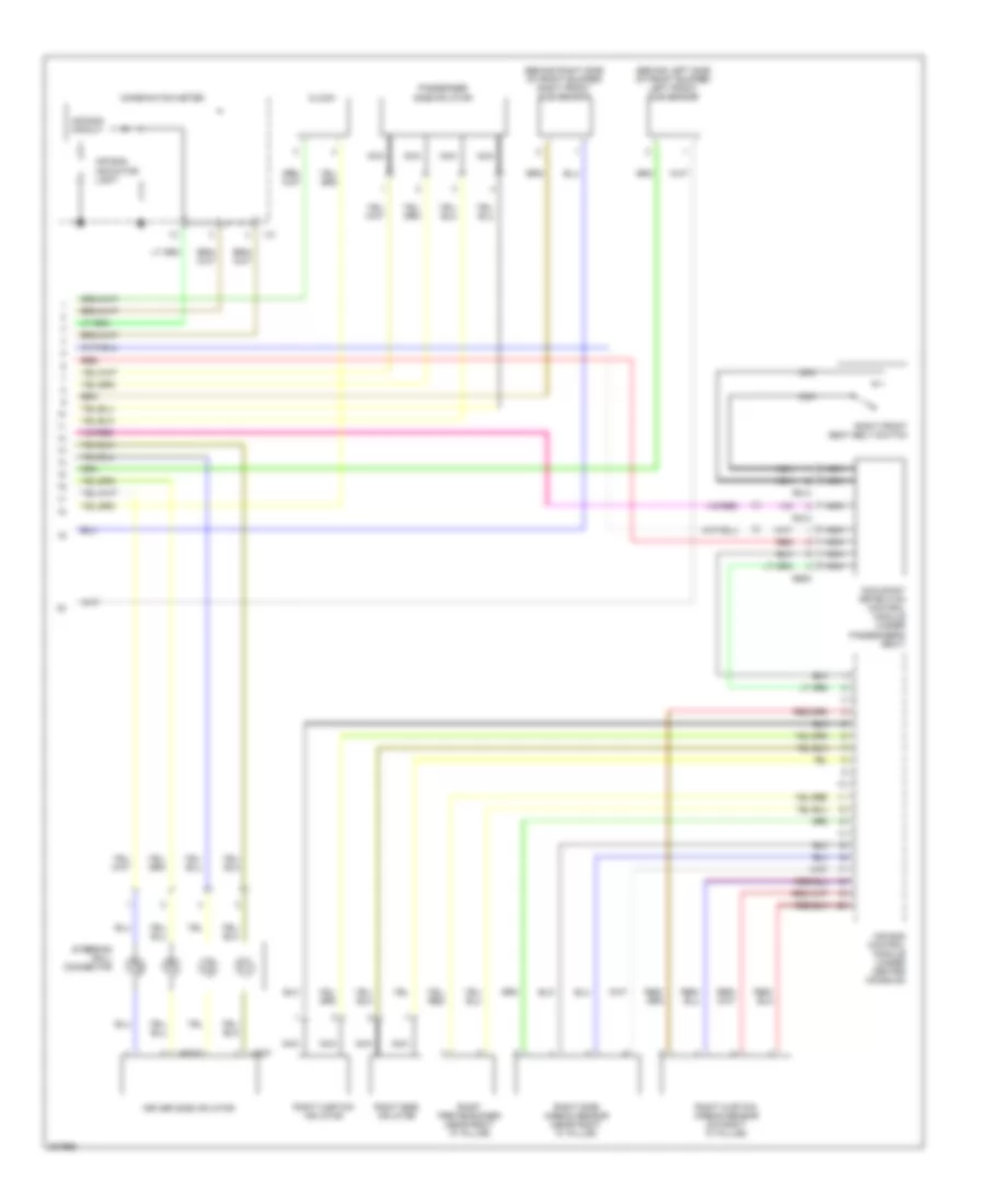 Supplemental Restraints Wiring Diagram 2 of 2 for Subaru Outback i 2005