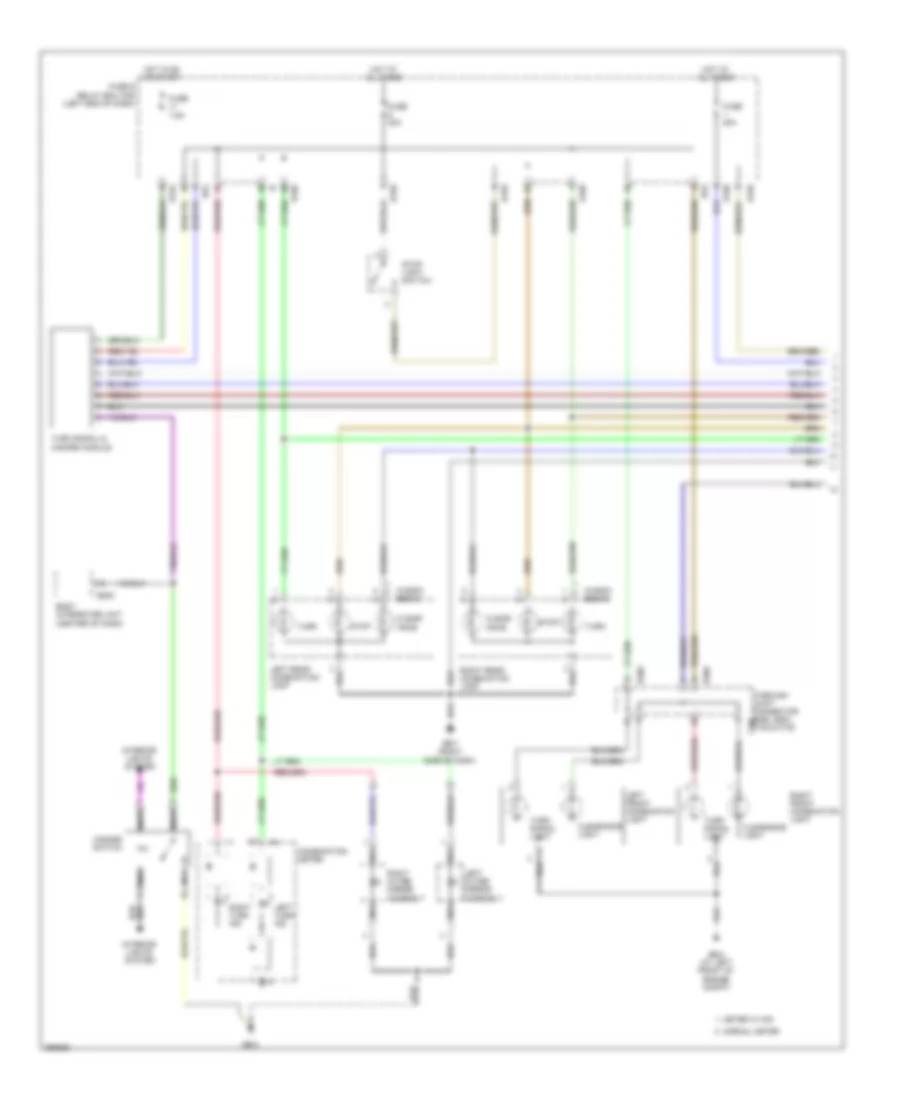 Exterior Lamps Wiring Diagram 1 of 2 for Subaru Legacy GT Limited 2008