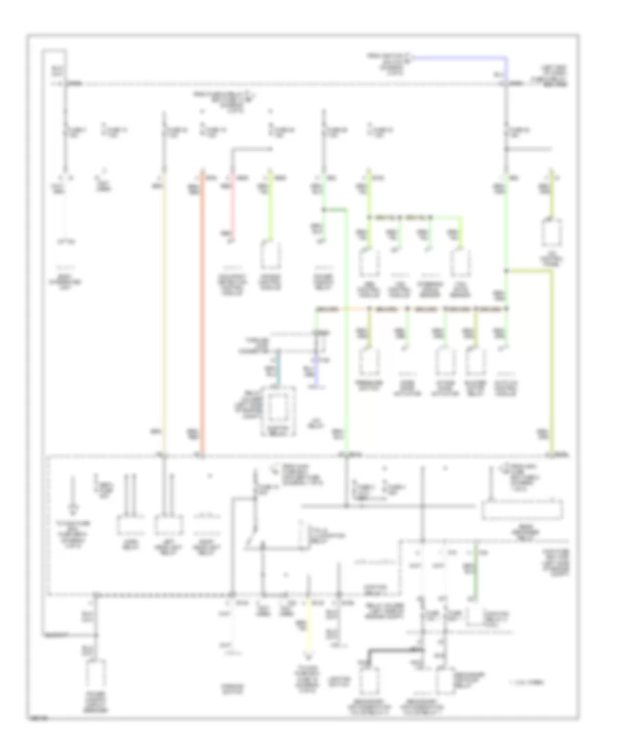 Power Distribution Wiring Diagram 3 of 5 for Subaru Legacy GT Limited 2008