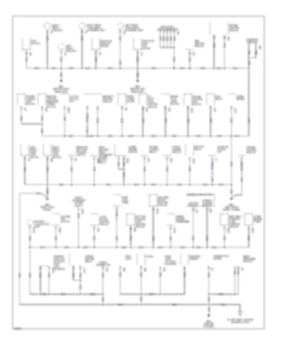Ground Distribution Wiring Diagram 1 of 2 for Subaru Forester L 2002